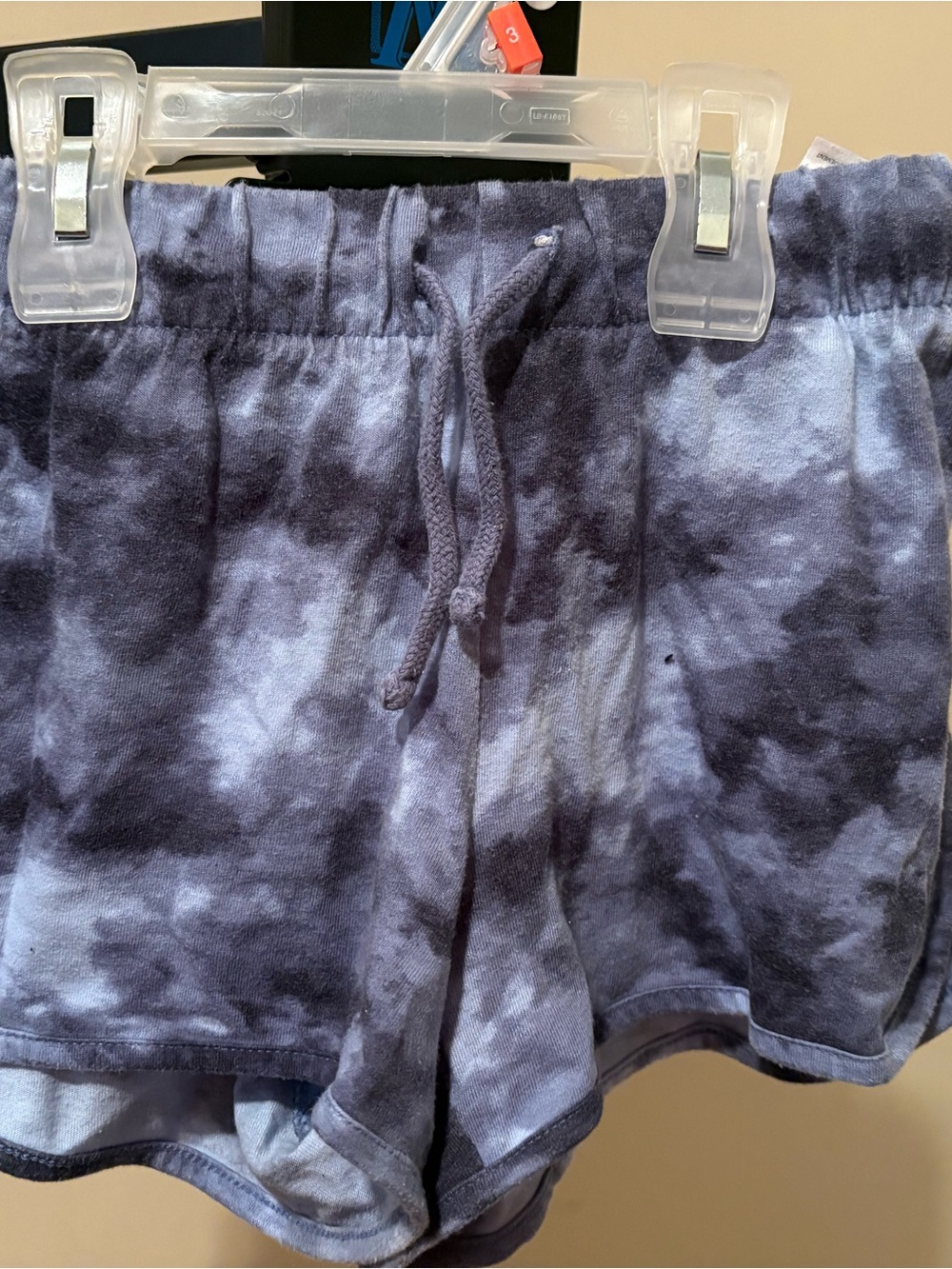 Old Navy Tie-Dye Navy & Light Blue Drawstring Shorts